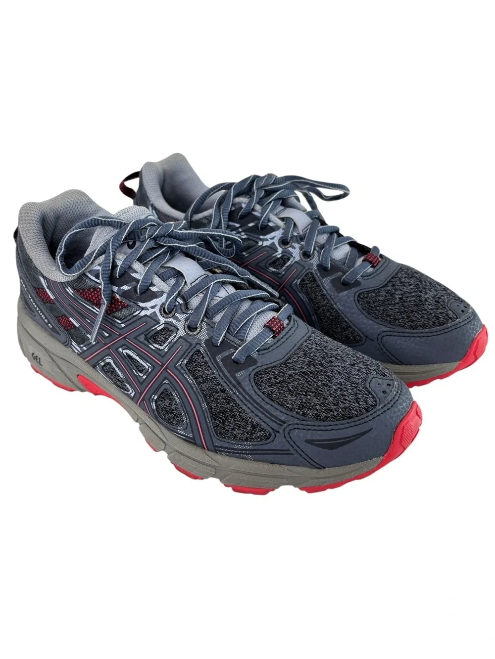 Asics Womens Gel Venture 6 MX 1012A504 Blue Running Shoes Sneakers Size 8